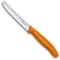 Swiss Army Brands 2024 Victorinox Kitchen Swiss Classic Utility - 2 Packs 4.5In Round, Serrated Blade Orange Packaged VIC-6.7836.L119B - alternate 3